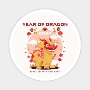 Happy Chinese New Year 2024, Year Of Dragon 2024 Gift For Kids Magnet